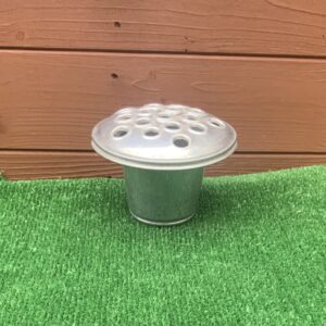 Memorial Silver Aluminium Inserts For Cemetery Vase 4" Grave Ornament Flowers
